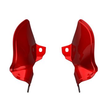 Brilliant Red MID-FRAME AIR DEFLECTORS HEAT SHIELD FOR '18-'23 HARLEY SOFTAIL