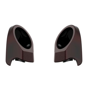 Merlot Sunglo 6.5 Inch Speaker Pods for Advanblack & Harley King Tour Pak