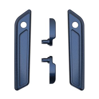 Midnight Blue Saddlebag Lid Lever & Latch Cover Set Kit For 2014+ Harley Touring