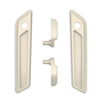 Morocco Gold Pearl Saddlebag Lid Lever & Latch Cover Set Kit For 2014+ Harley Touring