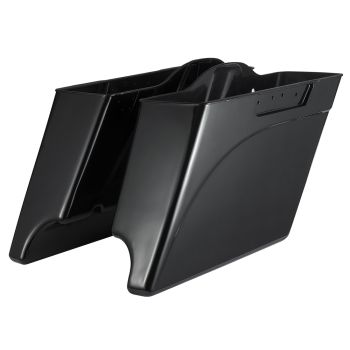 Advanblack Dual Cutout Midnight Pearl Stretched Saddlebags Bottoms for Harley '93-'13 Touring