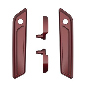Mysterious Red Sunglo Saddlebag Lid Lever & Latch Cover Set Kit For 2014+ Harley Touring