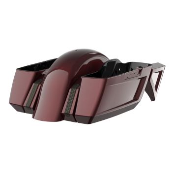 Mysterious Red Sunglo Holeshot Chopped Bagger Kit for '14-'23 Harley Touring