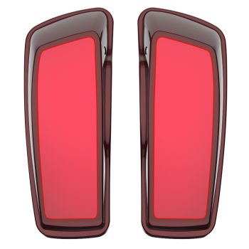 Mysterious Red Sunglo and Velocity Red Sunglo STANDARD NORMAL SADDLEBAG LIDS FOR HARLEY DAVIDSON TOURING 2014+