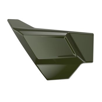 Advanblack Olive Steel Metallic Holeshot 2.0 Side Cover for '23.5-Up Harley Touring | One-Piece Design