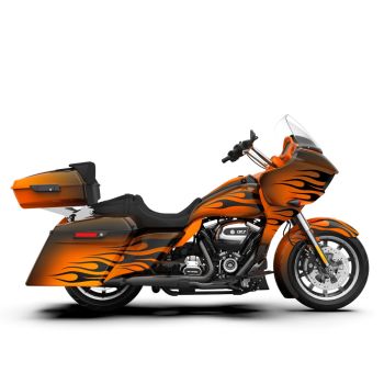 Baja Orange Fade FULL BODY COLOR SWAP BUNDLE FOR HARLEY DAVIDSON 2015+  Road Glide