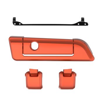 Orange Lava Hinges & Latch kit  For Harley Razor Chopped King Tour Pak