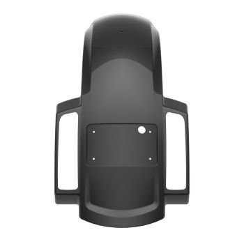 Midnight Ember Holeshot Chopped Rear Fender with Curved LED License Plate Bracket for '23-Up Harley Touring