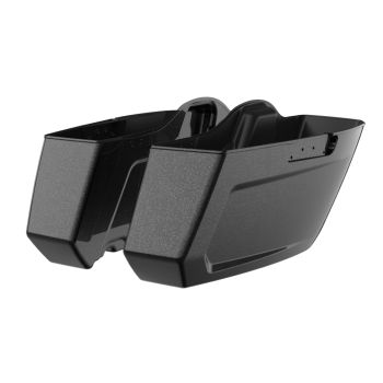 Raven Metallic  Holeshot Chopped Saddlebags Bottoms for '23.5-Up Harley Touring