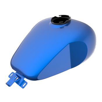 Blue Burst HOLESHOT performance bagger style tank for '09-'23 Harley Tourings