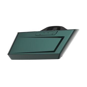 Deep Jade Pearl Holeshot Performance Saddlebag Bottom For Harley Touring