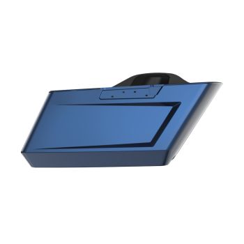 Big Blue Pearl Holeshot Performance Saddlebag Bottom For Harley Touring