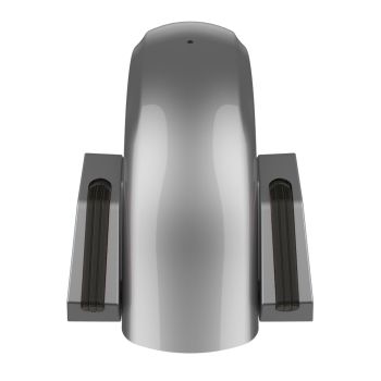 Dark Platinum Holeshot Performance Rear Fender w/Smoke Led light For Harley Touring