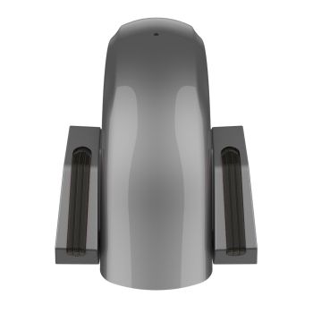 Charcoal Pearl Holeshot Performance Rear Fender w/Smoke Led light For Harley Touring