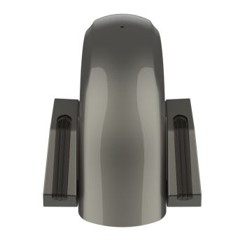 Industrial Gray Holeshot Performance Rear Fender w/Smoke Led light For Harley Touring