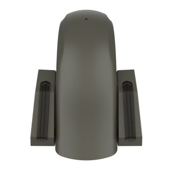 Industrial Gray Denim Holeshot Performance Rear Fender w/Smoke Led light For Harley Touring