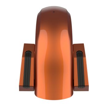 Scorched Orange Holeshot Performance Rear Fender w/Smoke Led light For Harley Touring