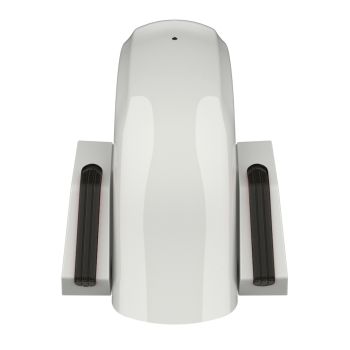 Stone Washed White Pearl Holeshot Performance Rear Fender w/Smoke Led light For Harley Touring
