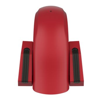 Wicked Red Denim Holeshot Performance Rear Fender w/Smoke Led light For Harley Touring