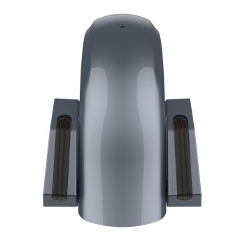 Gauntlet Grey Metallic Holeshot Performance Rear Fender w/Smoke Led light For Harley Touring