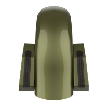 Mineral Green Metallic Holeshot Performance Rear Fender w/Smoke Led light For Harley Touring