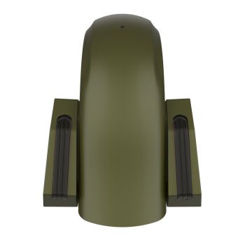 Mineral Green Denim Holeshot Performance Rear Fender w/Smoke Led light For Harley Touring