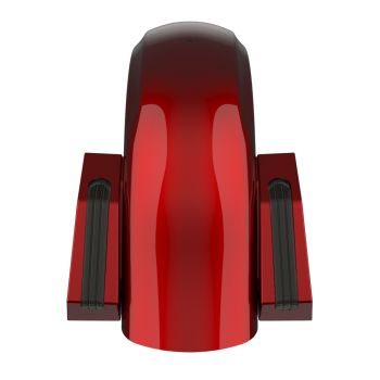 Heirloom Red Fade Holeshot Performance Rear Fender w/Smoke Led light For Harley Touring