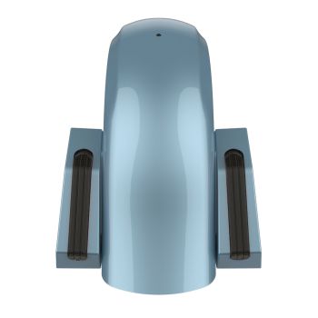 Sharkskin Blue Holeshot Performance Rear Fender w/Smoke Led light For Harley Touring