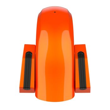 Wicked Orange Pearl Holeshot Performance Rear Fender w/Smoke Led light For Harley Touring
