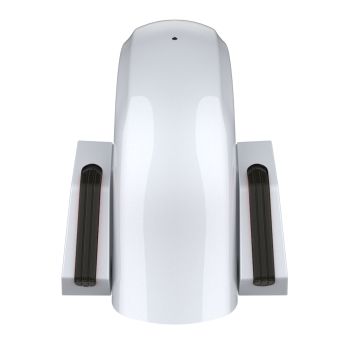 White Onyx Pearl Holeshot Performance Rear Fender w/Smoke Led light For Harley Touring