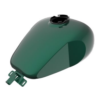 Alpine Green HOLESHOT performance bagger style tank for '09-'23 Harley Tourings