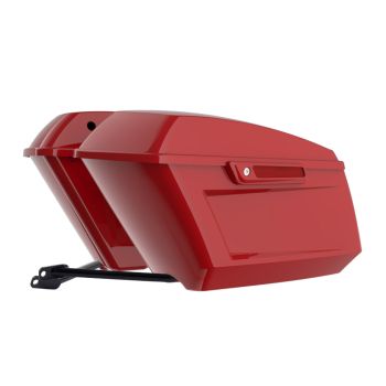 Redline Red Holeshot Performance Saddlebag Kit Color Matched Latch For M8 Low Rider S/ ST