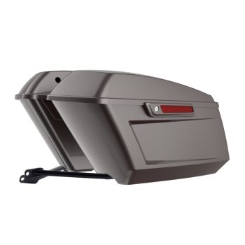 Sumatra Brown Holeshot Performance Saddlebag Kit Color Matched Latch For M8 Low Rider S/ ST