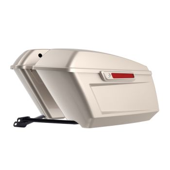 Silver Fortune Holeshot Performance Saddlebag Kit Color Matched Latch For M8 Low Rider S/ ST