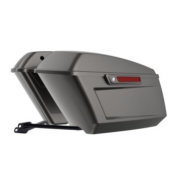Silver Flux Holeshot Performance Saddlebag Kit Color Matched Latch For M8 Low Rider S/ ST