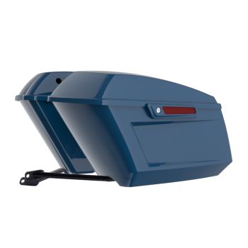 Reef Blue Holeshot Performance Saddlebag Kit Color Matched Latch For M8 Low Rider S/ ST