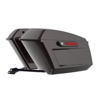 Black Forest Holeshot Performance Saddlebag Kit Black Latch For M8 Low Rider S/ ST