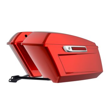 Whiskey Fire Holeshot Performance Saddlebag Kit Chrome Latch For M8 Low Rider S/ ST