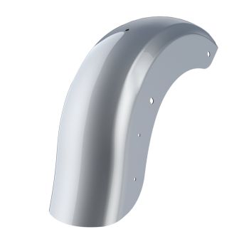 Barracuda Silver Holeshot Performance Rear Fender For Harley Touring