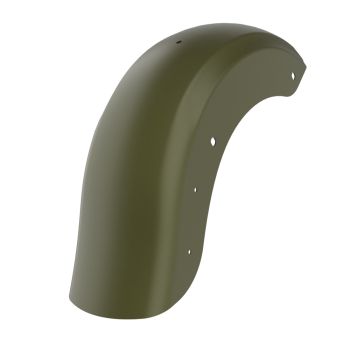 Mineral Green Denim Holeshot Performance Rear Fender For Harley Touring
