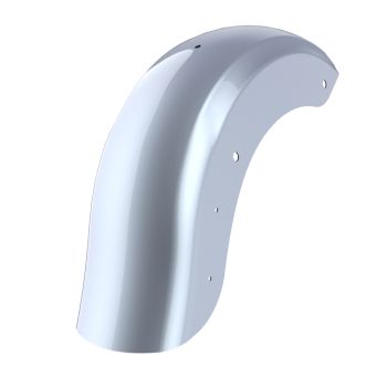 Atlas Silver Metallic Holeshot Performance Rear Fender For Harley Touring