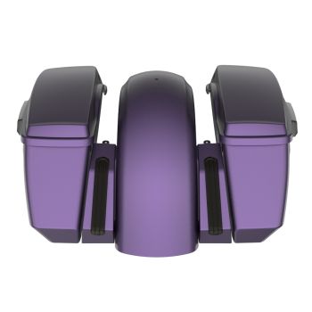 Purple Abyss Denim Holeshot Chopped Bagger Kit for '23-24 Harley Touring CVO & 2024 Street Glide Raod Glide