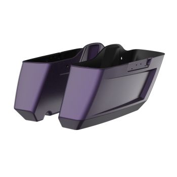 Purple Abyss Denim Holeshot Performance Saddlebag Bottom For Harley Touring