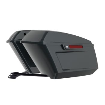 Midnight Firestorm Holeshot Performance Saddlebag Kit Color Matched Latch For M8 Low Rider S/ ST