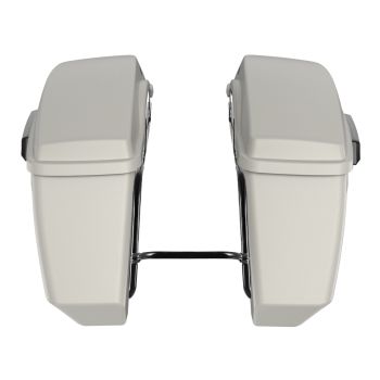 Bonneville Salt Denim Holeshot Performance Saddlebag Kit Black Latch For M8 Low Rider S/ ST