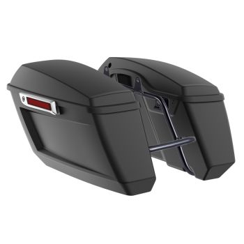 Unpainted Holeshot Performance Saddlebag Kit Chrome Latch For M8 Low Rider S/ ST