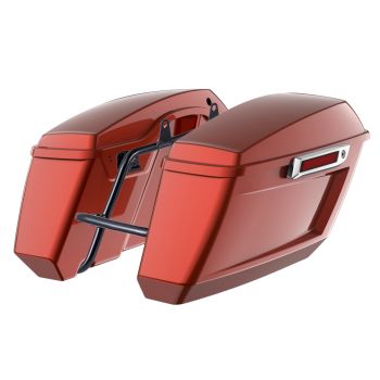 Red Rock Holeshot Performance Saddlebag Kit Chrome Latch For M8 Low Rider S/ ST
