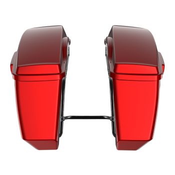 Brilliant Red Holeshot Performance Saddlebag Kit Color Matched Latch For M8 Low Rider S/ ST
