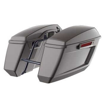 Sumatra Brown Holeshot Performance Saddlebag Kit Color Matched Latch For M8 Low Rider S/ ST