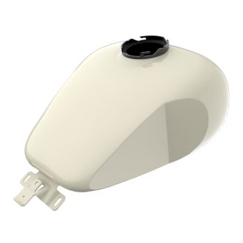 Birch White HOLESHOT performance bagger style tank for '09-'23 Harley Tourings